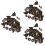 30Ensembles Boutons Pression Bronze Retro Pour Projets De Couture 6
