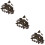 30Ensembles Boutons Pression Bronze Retro Pour Projets De Couture 9