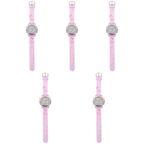 5Stk Kinder Digitaluhr Cartoon Geschenk 2