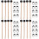 4Sets Ethereal Drum Covers Assorti Kleuren Drum Beschermers 5