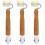 3Stk Multifunktionaler Seam Roller Mit Holzgriff Für Heimwerker 5