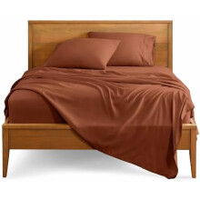 Queen Sheet Set – Hydro-Brushed Soft Cotton, 4-Piece