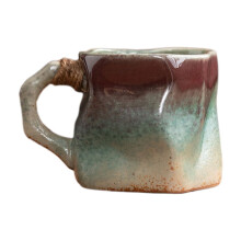Keramik-Kaffeebecher mit Mineralkristall-Design, 355 ml
