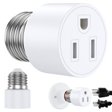 Adaptor priză la priză cu 3 pini E26/E27
