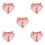 5Pièces Voiles Demi- Polyester Pour Danse Et Cosplay 4