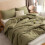 Olive Green King Size Comforter Set 3pcs 1