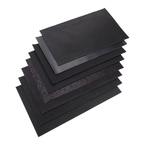 Folhas de Couro PU Preto para Brincos e Acessórios de Cabelo