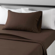 Microfiber Bed Sheet Set Twin Chocolate 3-Piece
