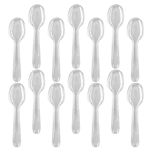 1200Pièces Cuillères Mini Transparentes Pour Glace Gâteau 1