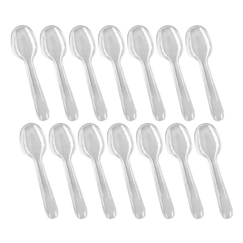 1200Pièces Cuillères Mini Transparentes Pour Glace Gâteau 2