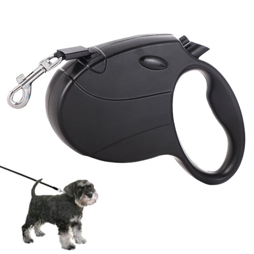 Indragbart hundkoppel, 5 m tuggsäker kabel