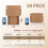 Verzenddozen 11x8x2 inch, wit, gegolfd, set van 30 1