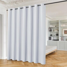 Blackout Curtains 52x63 in, White, Thermal Insulated, 2 Pack