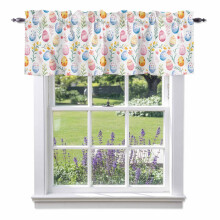 Spring Flower Valance 54x18in Polyester Rod Pocket