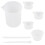 Epoxy resin measuring cup set with mixing stick 1