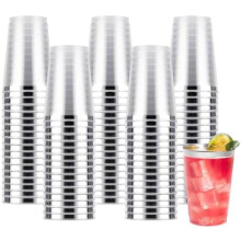 100 x 12oz Silver Plastic Party Cups