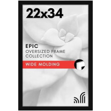 Ramă foto neagră 16x20 – MDF cu plexiglas lustruit
