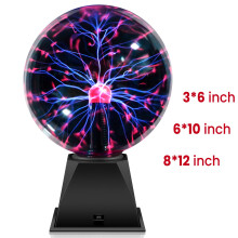 Plasma Ball Lamp 6 8 or 12 Inch USB Powered