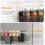 4-Pack Magnetic Spice Rack for Fridge – Black 1