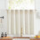Linen Tier Curtain Panel Beige 50x36 in 1