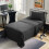 Black Honeycomb Microfiber Sheet Set, Deep Pocket, 3-Piece 1