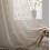 Beige Boho Cotton Curtain Panel 59" x 84" 1