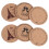 36Pcs Heat-Resistant Thick Corkboard Placemat Round Table Coasters 2