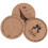 36Pcs Heat-Resistant Thick Corkboard Placemat Round Table Coasters 3
