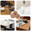36Pcs Heat-Resistant Thick Corkboard Placemat Round Table Coasters 6