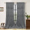 Crushed Velvet Curtains Scroll Floral Pattern 52" x 120" 1