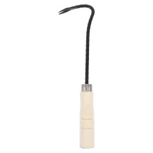 Sarchiatore manuale in acciaio inossidabile con manico in legno