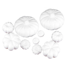 White Foam Mini Pumpkins for Fall Decor – 20 pcs, 65mm
