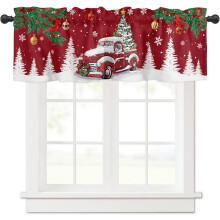 Kvetinový závesový záves s motívom farmárskeho domu 135 cm Š x 45 cm D