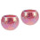 2Pcs Pink Glass Tea Light Holders Reusable Decorative Candle Holders 4