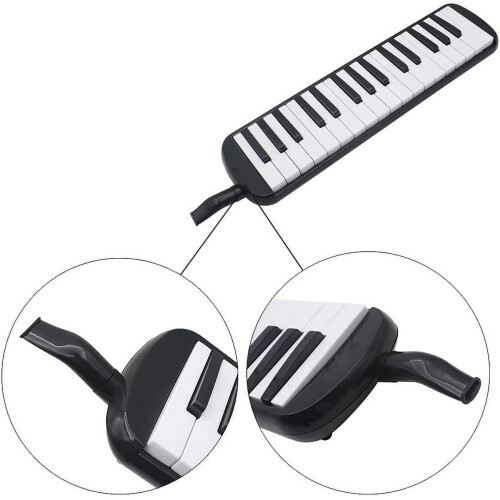 Μουσικό όργανο πιάνου Melodica 32Keys για αρχάριους, δώρο με τσάντα μεταφοράς (ροζ) 1