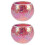 2Pcs Pink Glass Tea Light Holders Reusable Decorative Candle Holders 5