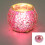 2Pcs Pink Glass Tea Light Holders Reusable Decorative Candle Holders 8