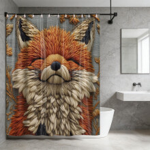 Animal Print Shower Curtain 180x180cm Polyester with