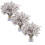 3pcs Realistic Black Artificial Cherry Blossom & Baby's 1