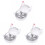 3Pcs White Chicken Shape Egg Boiler Cooker Microwave Kitchen Utensil 2