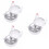 3Pcs White Chicken Shape Egg Boiler Cooker Microwave Kitchen Utensil 7