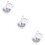 3Pcs White Chicken Shape Egg Boiler Cooker Microwave Kitchen Utensil 9
