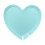 Heart-Shaped Disposable Paper Tray Blue 22.5 cm 1