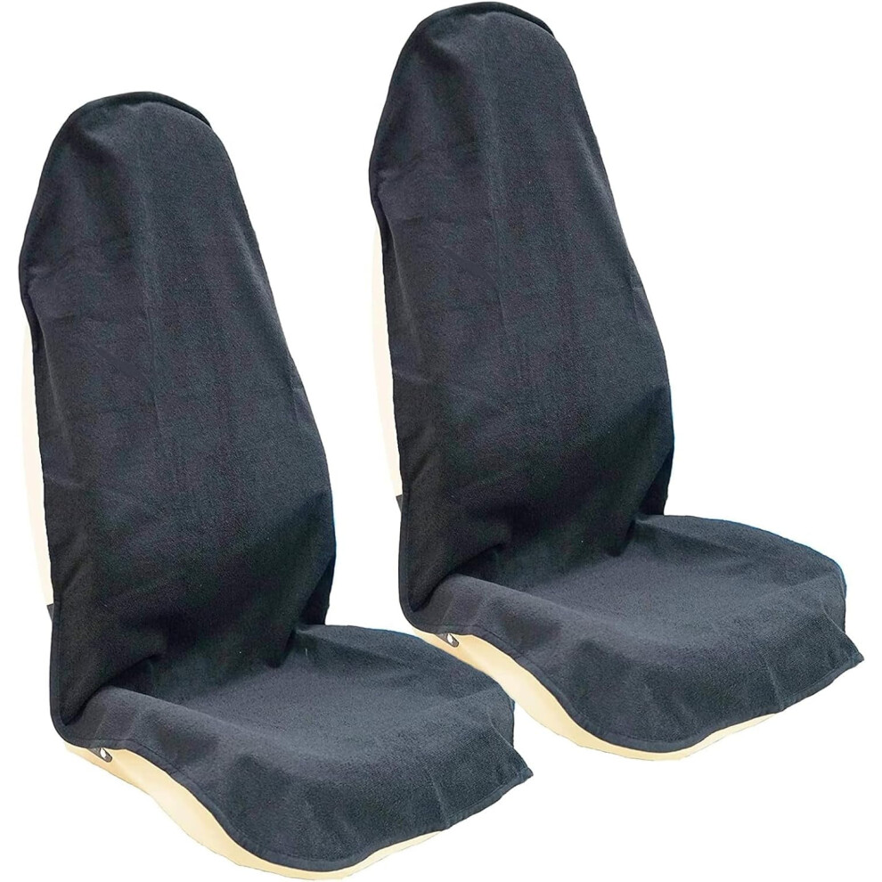 Waterproof Car Seat Cover Protector For Front Seats Black 9418476036408