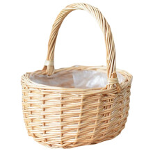 Light Brown Rattan Woven Basket 20x17x10cm