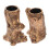 Resin Stump Candlestick Holders (Pair) 1
