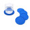 Sottobicchiere in silicone con supporto, rotondo, blu. 3