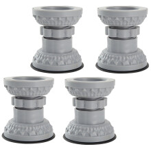 Verstelbare voetjes voor de wasmachine (4 stuks) Lichtgrijs