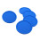 Sottobicchiere in silicone con supporto, rotondo, blu. 5