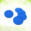 Sottobicchiere in silicone con supporto, rotondo, blu. 6